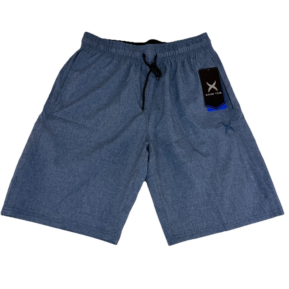 NWT Game Time Performance Men's Shorts Sz Small S Blue‎ Rapid Dry Tech 9" NEW